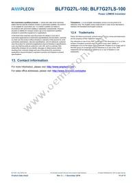 BLF7G27L-100 Datasheet Page 14
