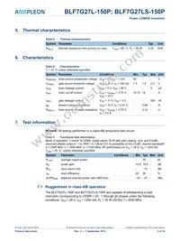 BLF7G27LS-150P Datasheet Page 3