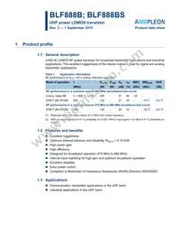 BLF888BS Datasheet Cover