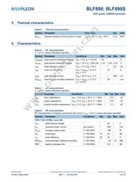 BLF898U Datasheet Page 3