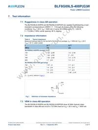 BLF8G09LS-400PGWJ Datasheet Page 4