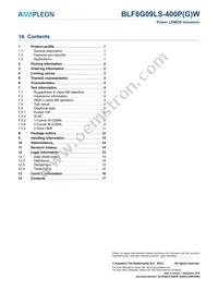 BLF8G09LS-400PGWJ Datasheet Page 17