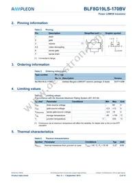 BLF8G19LS-170BVU Datasheet Page 2