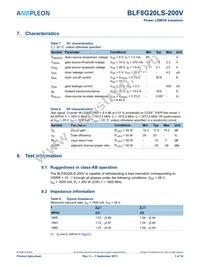 BLF8G20LS-200V Datasheet Page 3