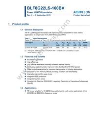 BLF8G22LS-160BV:11 Datasheet Cover