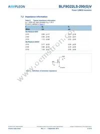 BLF8G22LS-200V Datasheet Page 4