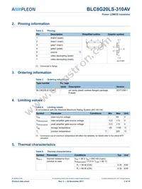 BLF8G22LS-310AVU Datasheet Page 2