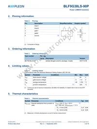 BLF9G38LS-90PJ Datasheet Page 2