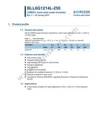 BLL6G1214L-250 Datasheet Cover