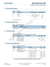 BLL6G1214L-250 Datasheet Page 2