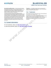 BLL6G1214L-250 Datasheet Page 12