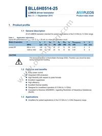 BLL6H0514-25 Datasheet Cover