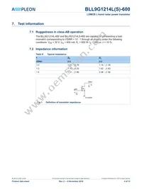 BLL9G1214LS-600U Datasheet Page 4