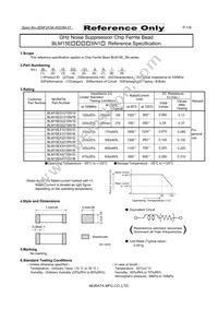 BLM15EX471SN1D Datasheet Cover