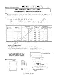 BLM41PG102SZ1L Datasheet Cover