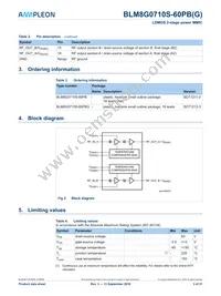 BLM8G0710S-60PBGY Datasheet Page 3