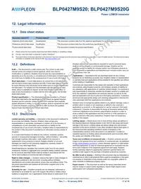 BLP0427M9S20Z Datasheet Page 17