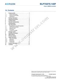 BLP7G07S-140P Datasheet Page 11