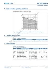 BLP7G22-10 Datasheet Page 3
