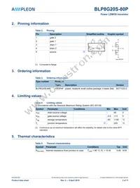 BLP8G20S-80PY Datasheet Page 2