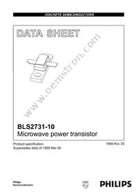BLS2731-10 Datasheet Cover