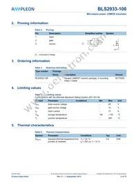 BLS2933-100 Datasheet Page 2