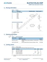 BLS7G3135LS-350P Datasheet Page 2