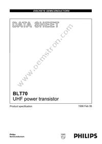 BLT70 Datasheet Cover
