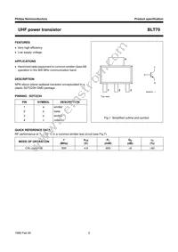 BLT70 Datasheet Page 2