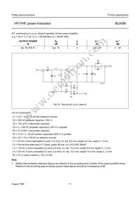 BLW96/01 Datasheet Page 11