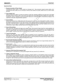 BM6205FS-E2 Datasheet Page 23