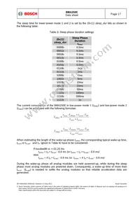 BMA250E Datasheet Page 17