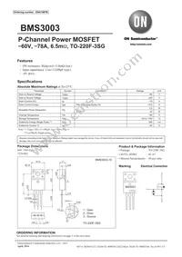 BMS3003-1E Datasheet Cover