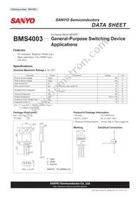 BMS4003 Datasheet Cover