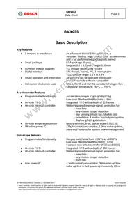 BMX055 Datasheet Page 2