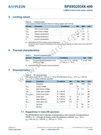 BPS9G2934X-400Z Datasheet Page 3
