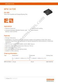 BPW 34 FSR-Z Datasheet Cover