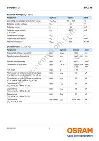 BPX 38-4 Datasheet Page 2