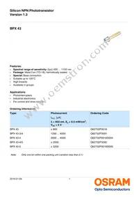 BPX 43-4 Datasheet Cover