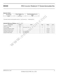 BR206 Datasheet Page 2