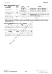 BR25G256-3 Datasheet Page 2