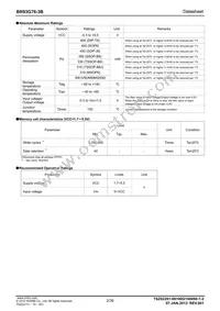 BR93G76FJ-3BGTE2 Datasheet Page 2