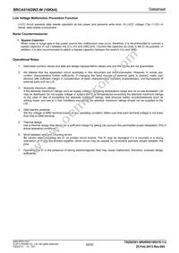 BRCA016GWZ-WE2 Datasheet Page 20