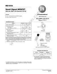 BS107G Datasheet Cover