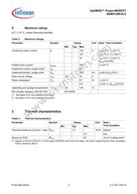 BSB012NE2LX Datasheet Page 3