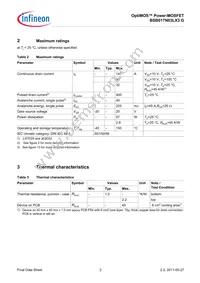 BSB017N03LX3 G Datasheet Page 3