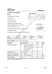 BSB053N03LP G Datasheet Cover