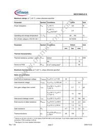 BSC016N03LSGATMA1 Datasheet Page 2