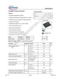 BSC027N03S G Datasheet Cover