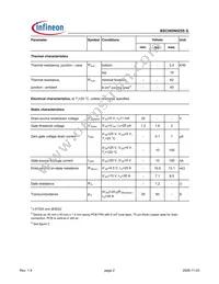 BSC085N025S G Datasheet Page 2